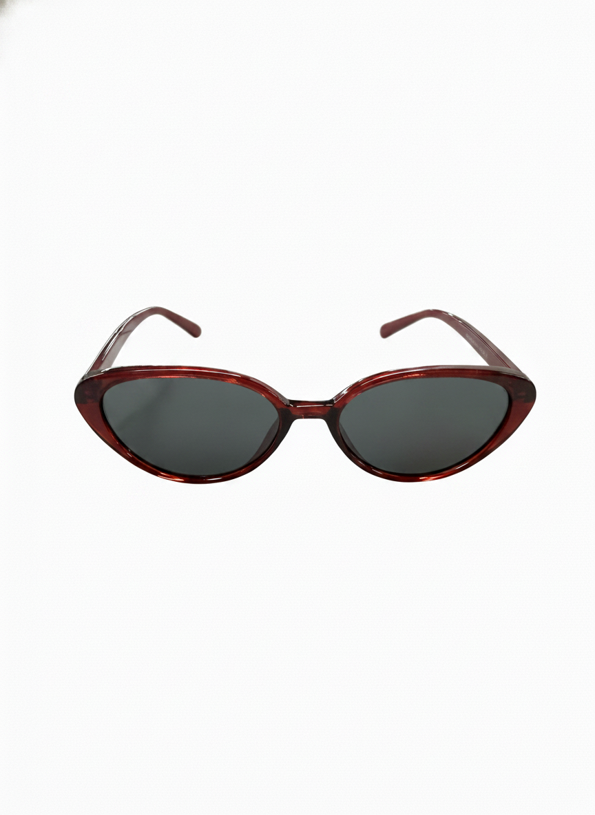 MINIMALIST SLIM OVAL FRAME SUNGLASSES