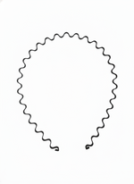 RETRO BLACK WAVE HAIR HEABAND