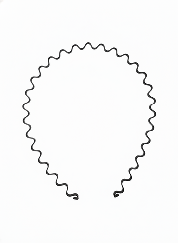 RETRO BLACK WAVE HAIR HEABAND