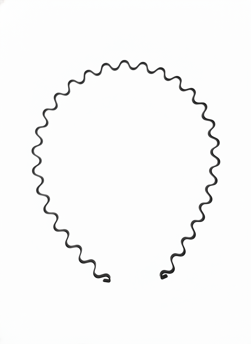RETRO BLACK WAVE HAIR HEABAND