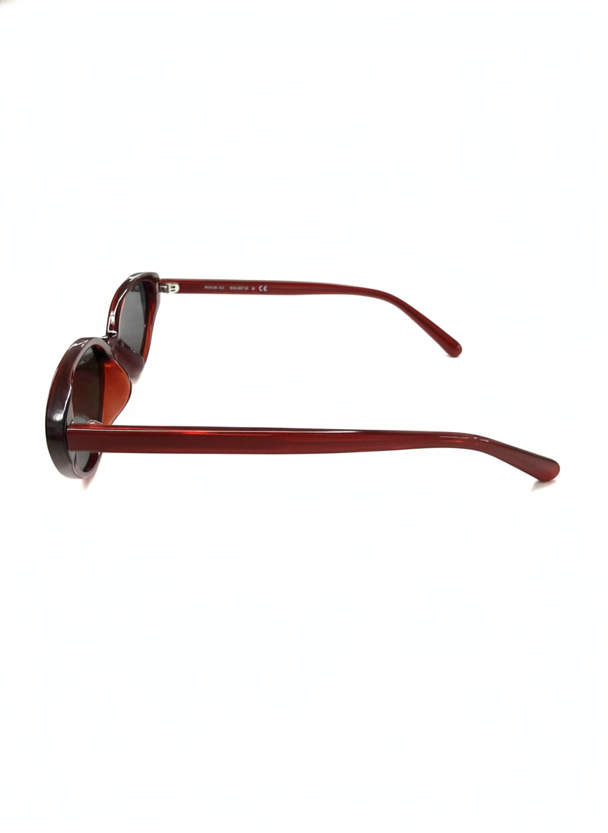 MINIMALIST SLIM OVAL FRAME SUNGLASSES
