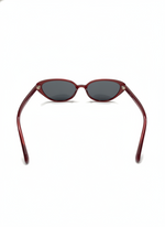 MINIMALIST SLIM OVAL FRAME SUNGLASSES