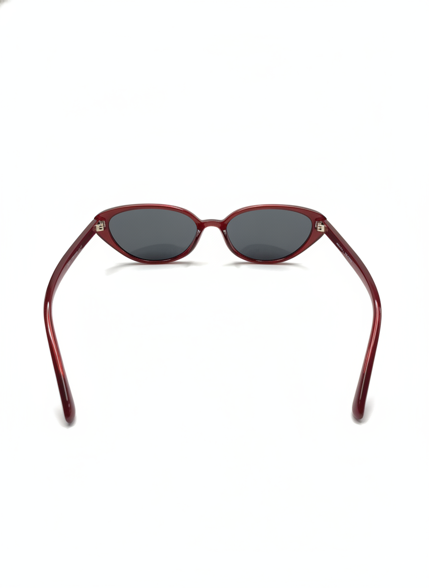 MINIMALIST SLIM OVAL FRAME SUNGLASSES