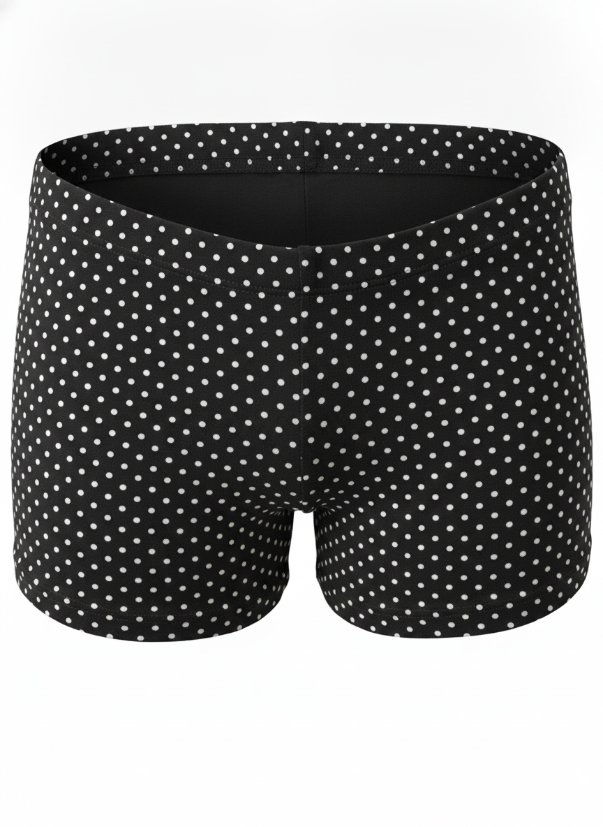LOW WAIST POLKA DOT PRINT MICRO SHORT