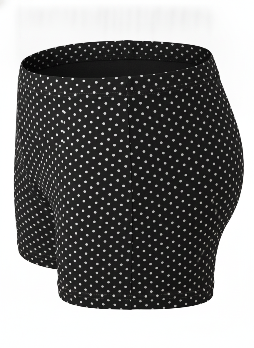 LOW WAIST POLKA DOT PRINT MICRO SHORT
