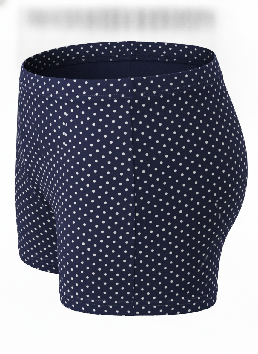 LOW WAIST POLKA DOT PRINT MICRO SHORT