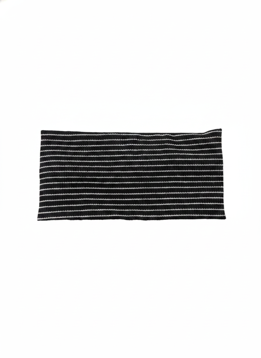 STRIPED STRETCHY FABRIC HEADBAND