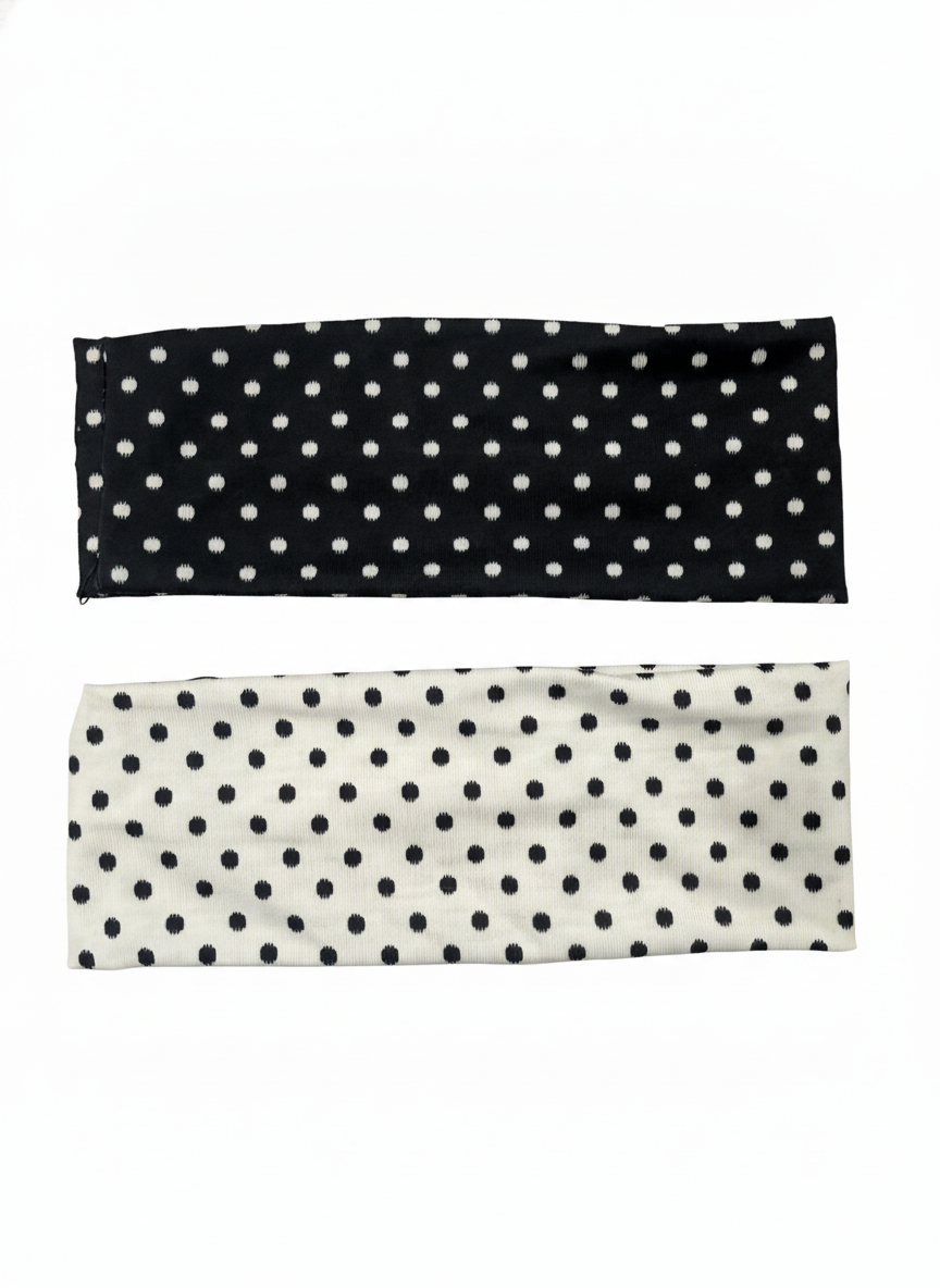 STRETCHY POLKA DOT DETAIL HEADBAND