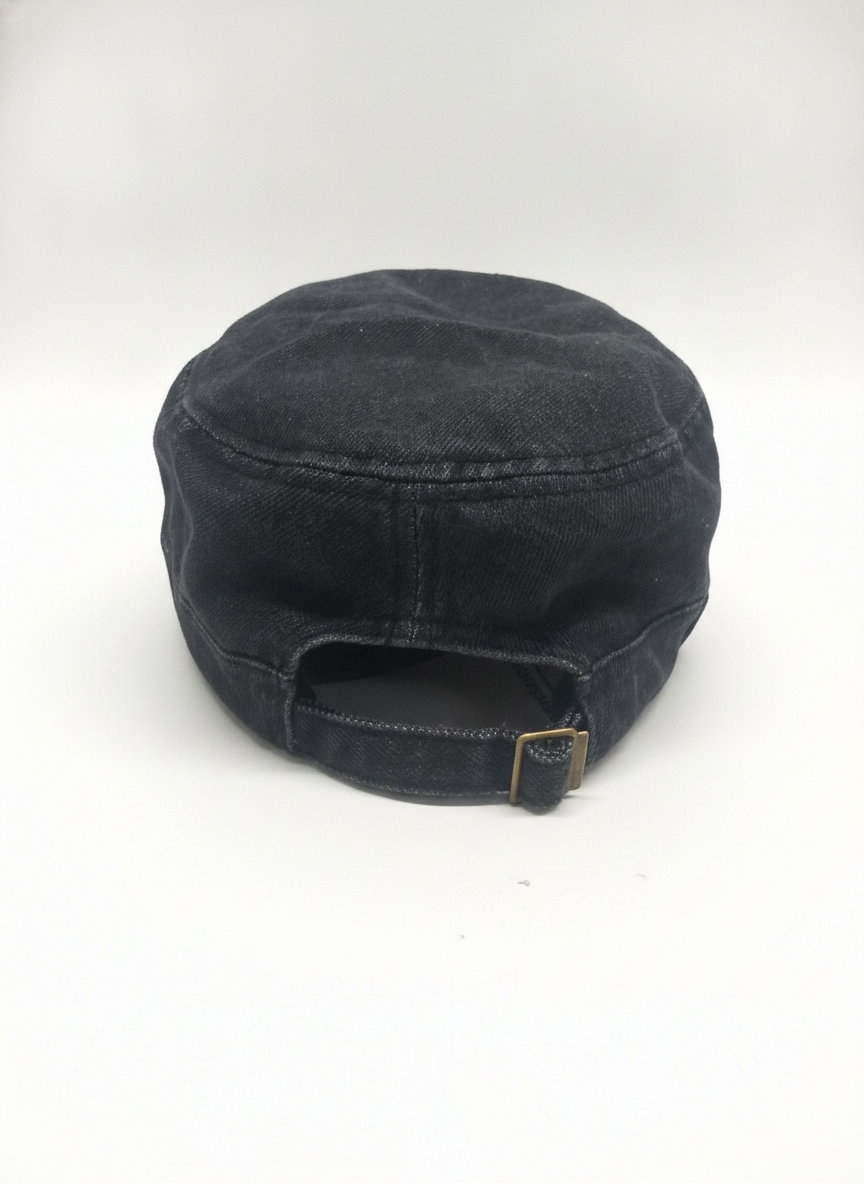 VINTAGE MILITARY STYLE CADET CAP WITH STUDS